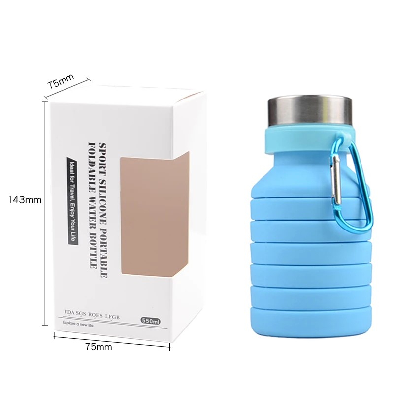 Most selling item  private label outdoor water bottle  silicone collapsible water bottle 29