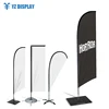 Polyester Banner Beach Flag Banner Outdoor Feather Spike Open House Teardrop Sublimation Flag