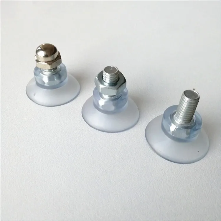 10Pcs Suction Cup With Thread sucker metal nut stud screw thread for fixture LZ