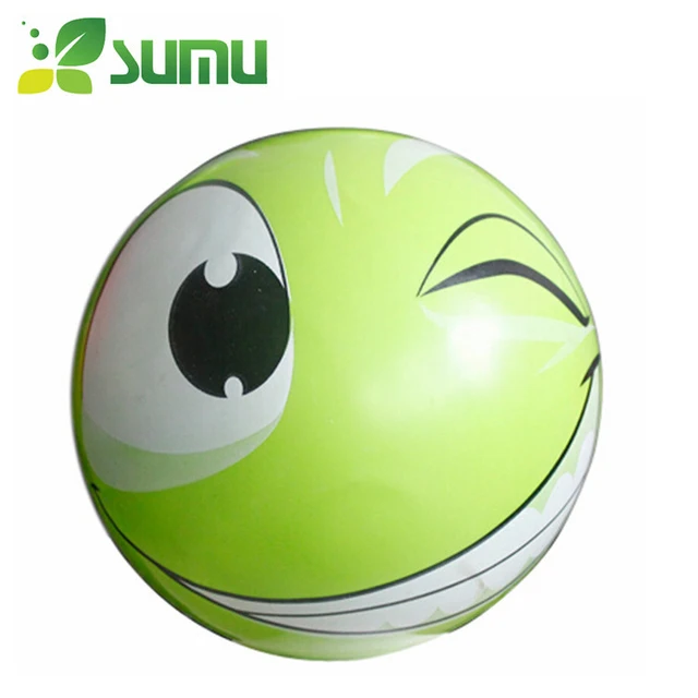 wholesale advertising inflatable water toy smiley face beach