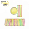 Kosher Sour Powder Candy Sugar Sticks Rainbow Fruit Long Straw CC Stick Candy