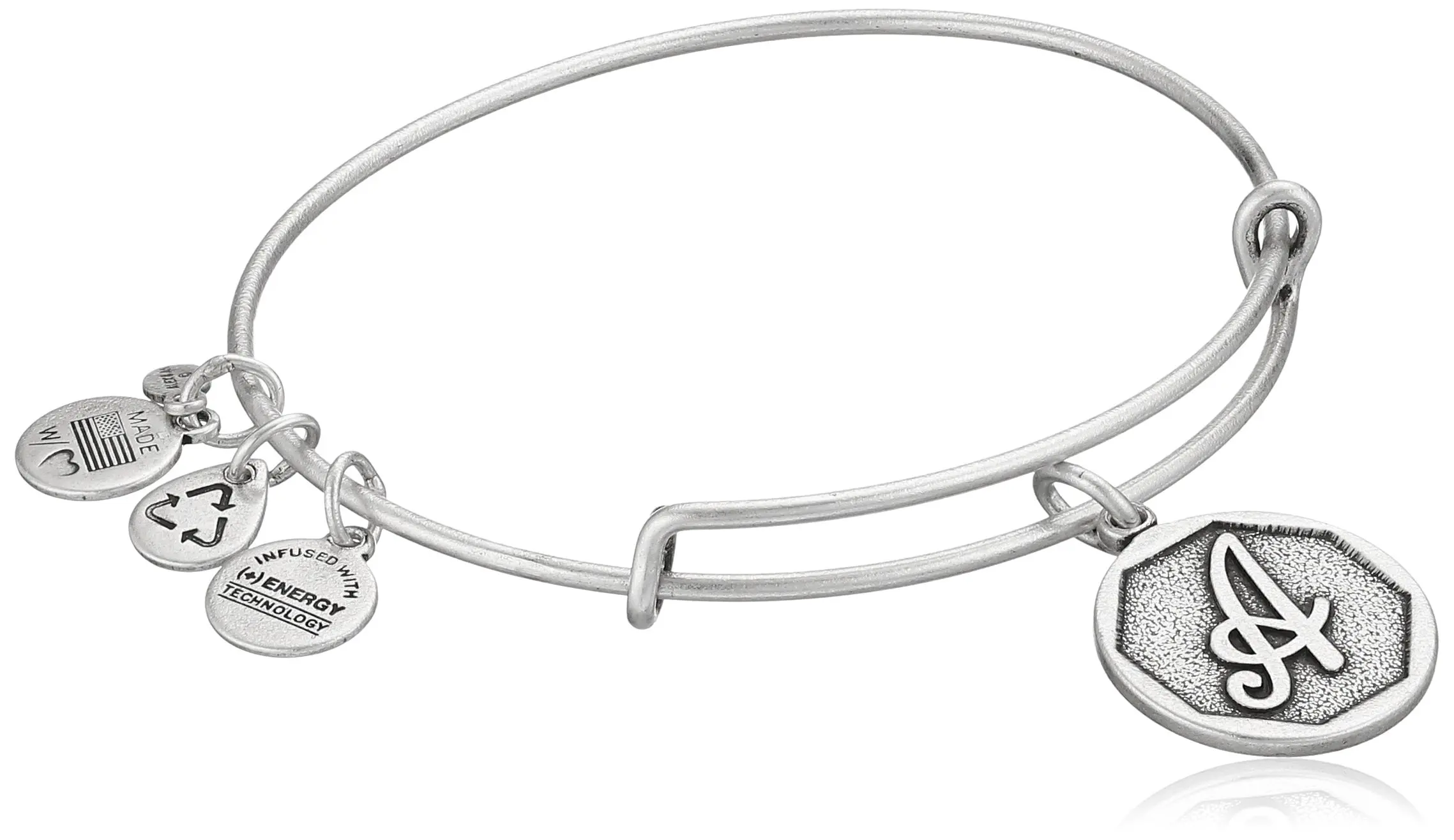 Alex And Ani Initial Find Deals On Line Get Quotations Alex And Ani Initial Expandable Wire Bangle Bracelet 2 5