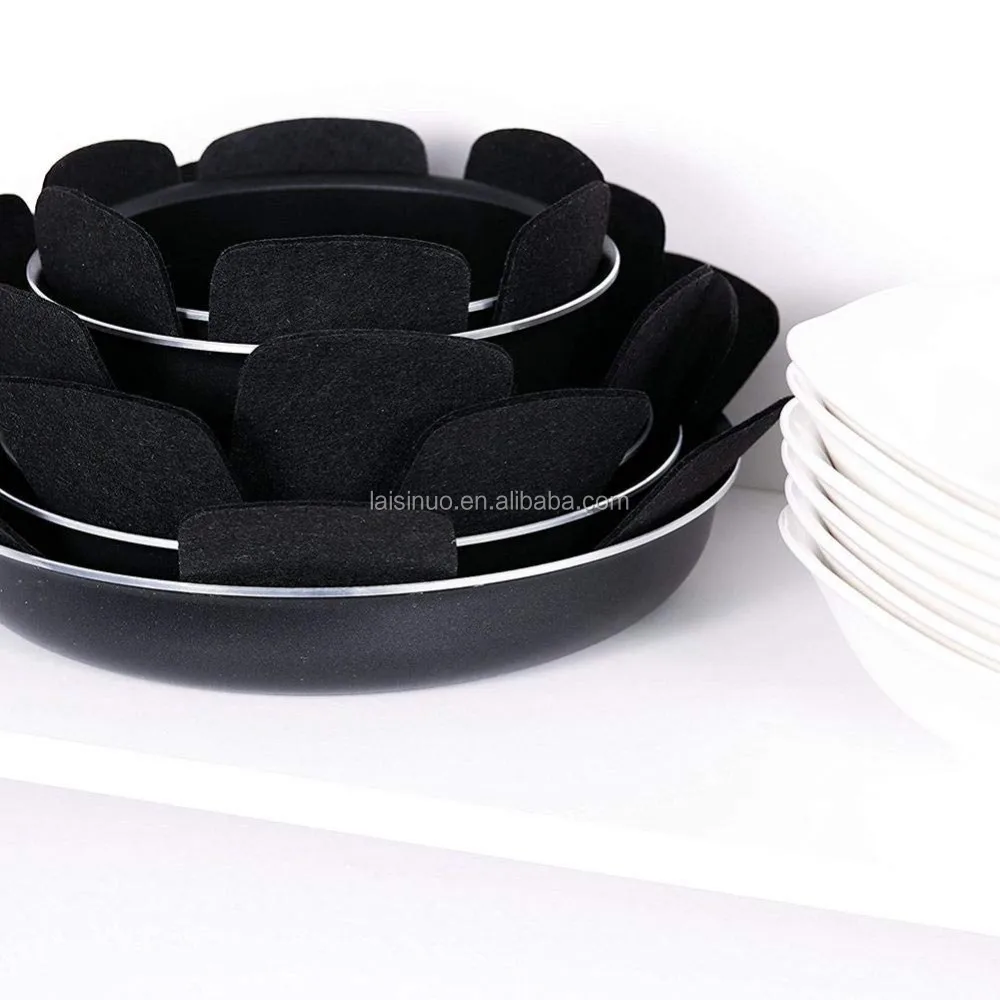 Various Shape Felt Pot And Pan Protectors Cookware Protector Set