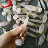 full body handheld mechanic jaw neck roller massage natural jade facial massager