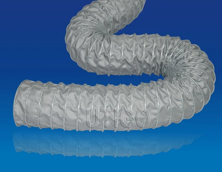 Clamped Glass Fiber Air Ventilation High Temperature Flexible Duct