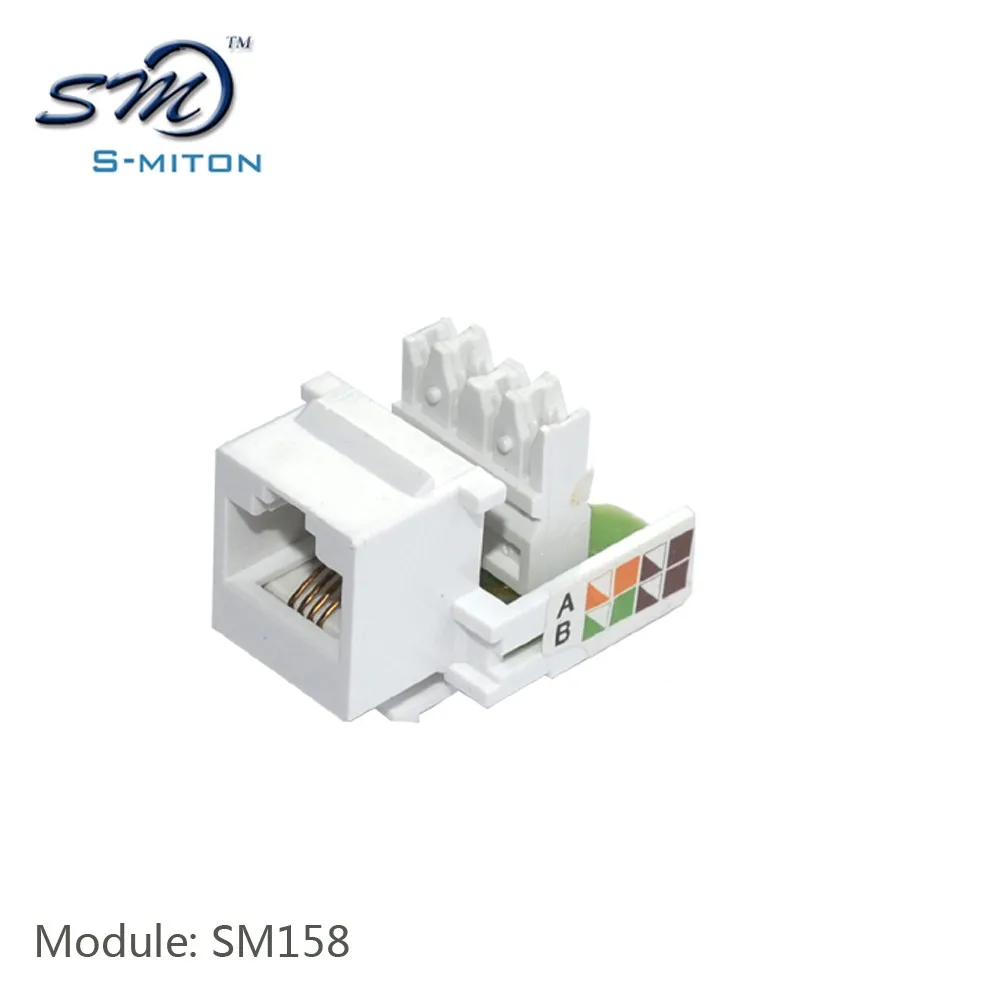 White Color Rj11 Telephone 6p4c Keystone Jack Buy 6p4c Keystone Jack