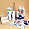 Colorful design wrap around plastic bottle shrink labels