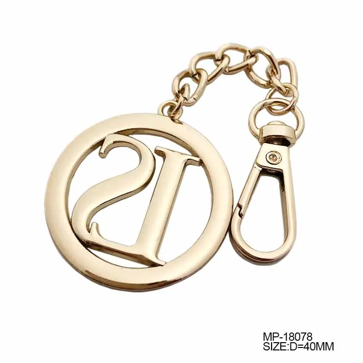 High quality with chain hook logo custom metal tag plates for bag