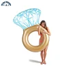 Chinese Factory Inflatable Novelty Diamond Engagement Swimming Ring Pool Float In Stock
