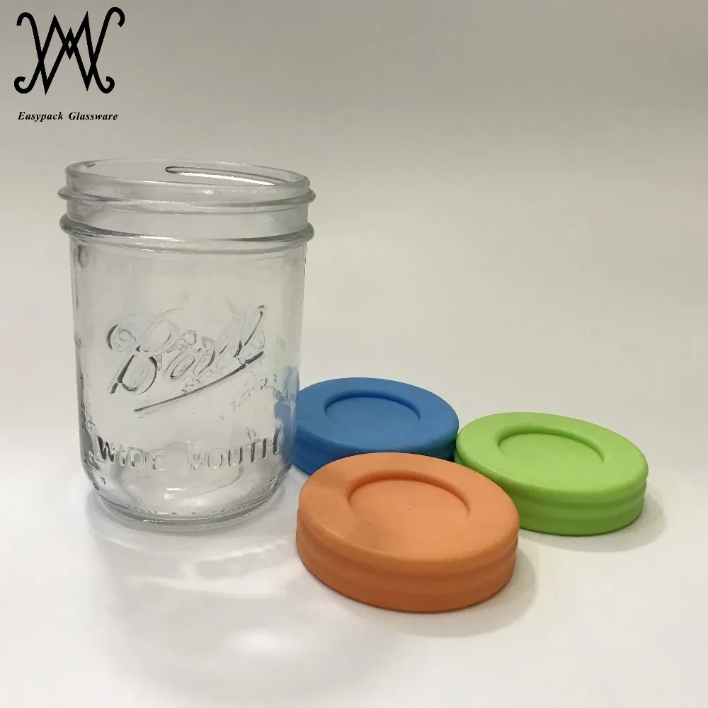 16 Oz Wide Mouth Ball Glass Mason Jars With Leak Proof Bpa Free Plastic Lid Buy Wide Mouth