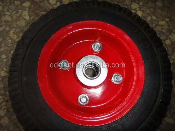 small solid rubber wheels for hand trolleys 2.50-4