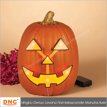 7 4 Led Light Up Pumpkin Jack O Lantern Face Lights 7 4 Led Light Up Pumpkin Jack O Lantern Face Lights Decoration