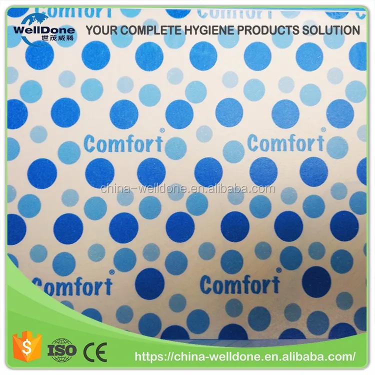 Woven wanted silicone coated release paper for sanitary napkins
