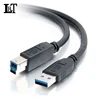 LBT 2018 High Quality USB Cable - USB 3.0 A Male to B Male Cable for Printers, Scanners, Brother, Canon, Dell and more, Black
