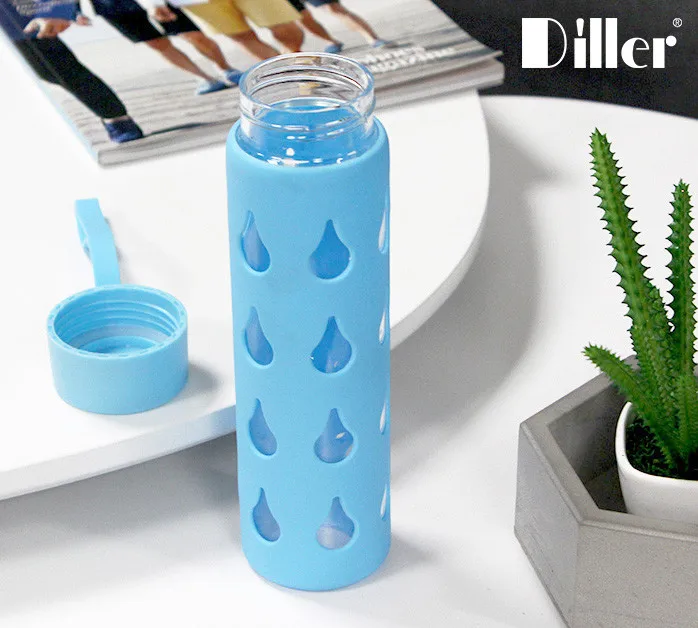 Wholesales Oem Borosilicate Glass Bottle Water Glass Kids Water Bottle