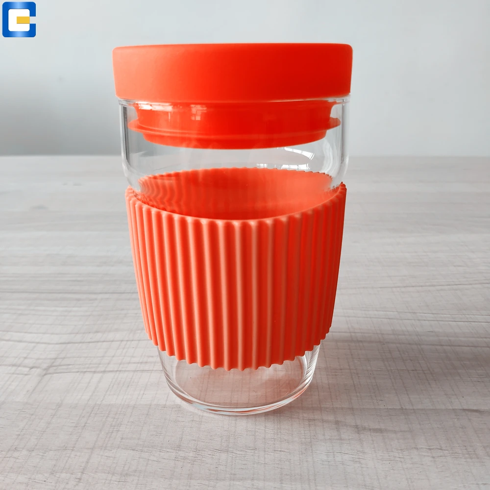 Cold Drink Cup Of Coffee,Glass Travel Mug With Silicone Lid Buy Cup