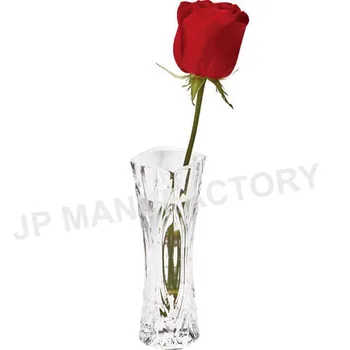 Diamond Cutting Clear Acrylic Trumpet Single Flower Vase Buy