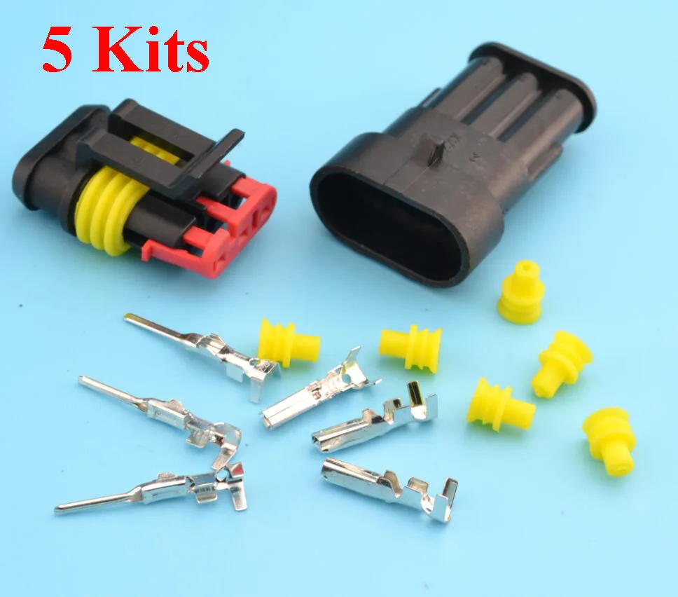 Way 4 Pin Trailer Light Wiring Plug Connector Metal Car End Ebay