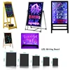 flashing illuminated erasable hanging DIY message menu led writing board for shop cafe bar