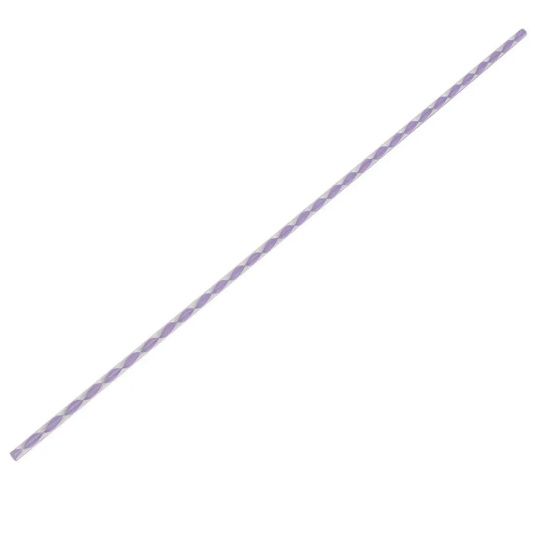Twisted Light Purple Line Solid Acrylic Round Rod PMMA Bar 500mmx6mm