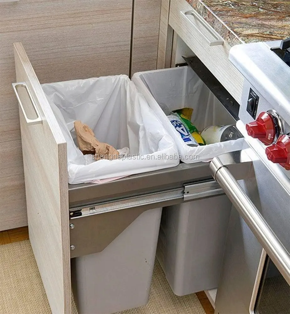 13 Gallons 24''x28'' Ldpe Extra Strong Tall Kitchen Drawstring Can