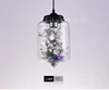 modern glass lamp shade dining room flower lighting ceiling pendant light bottle