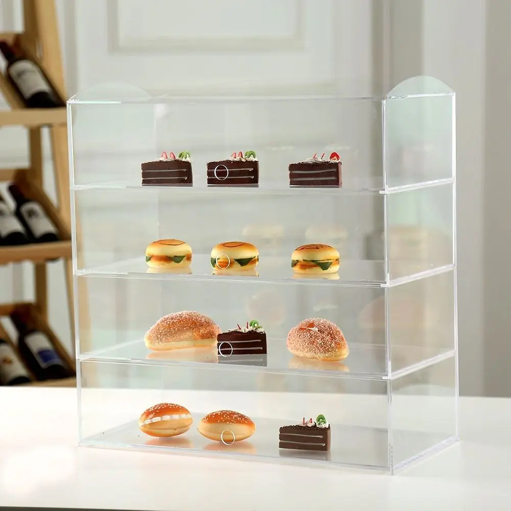 Countertop Used Glass Clear Acrylic Bakery Display Cases For Sale