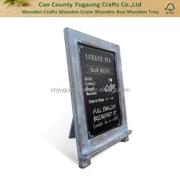 Blue Tabletop Chalkboard Vintage Wedding Table Sign Small Kitchen