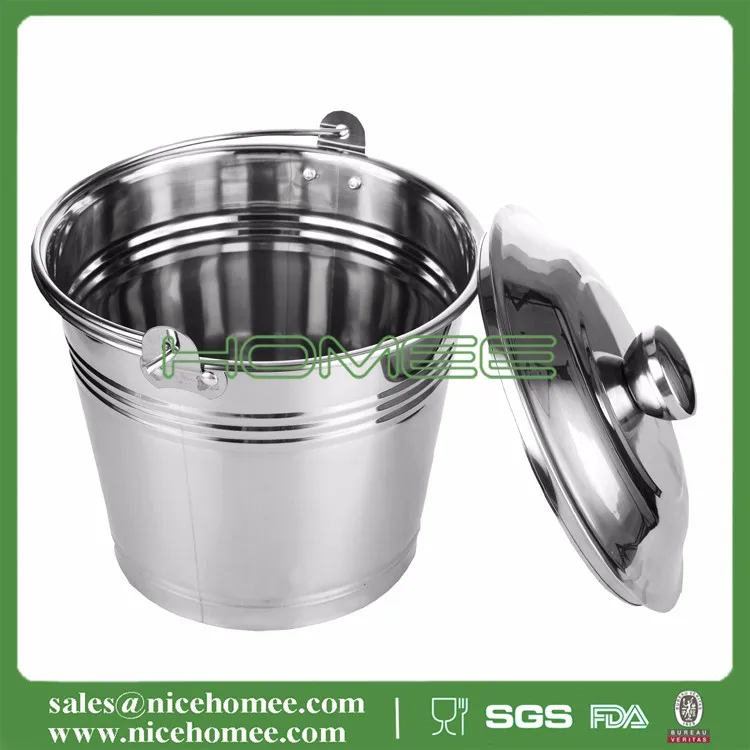 Portable Small Stainless Steel Bucket With Lids Buy Small Stainless