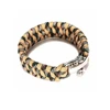 Polyester Bracelet Braided Bangle for Men and Women Stainless Steel Clasp, Dia 6cm