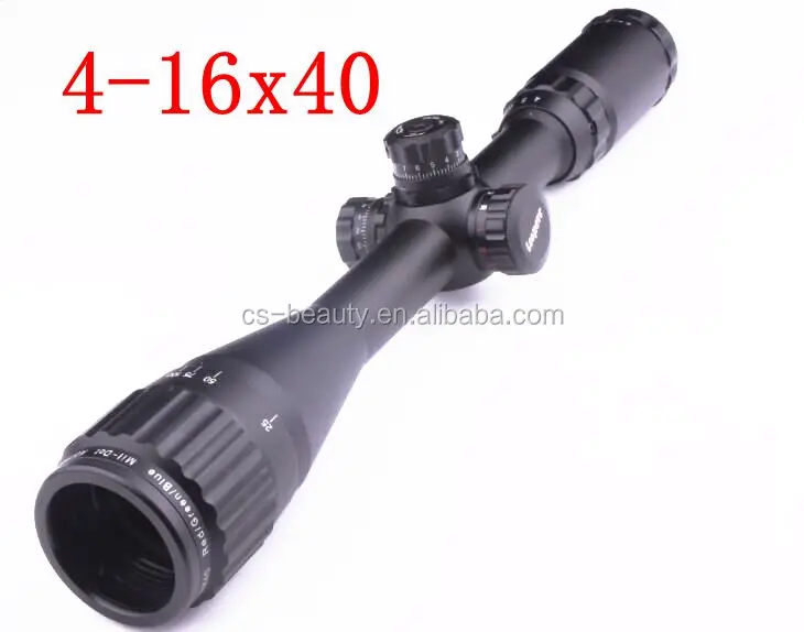 4-16X40 Full Size AO Mil-dot RGB Zero Locking Resetting Rifle Scope Hunting Scope+25.4mm ring mount