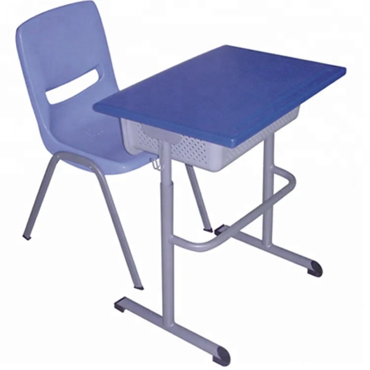 Single Seater Plastic Chair And Desk Attached Stable School