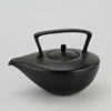 Chinese supplier graceful unique design matte black turkish ceramic tea pot
