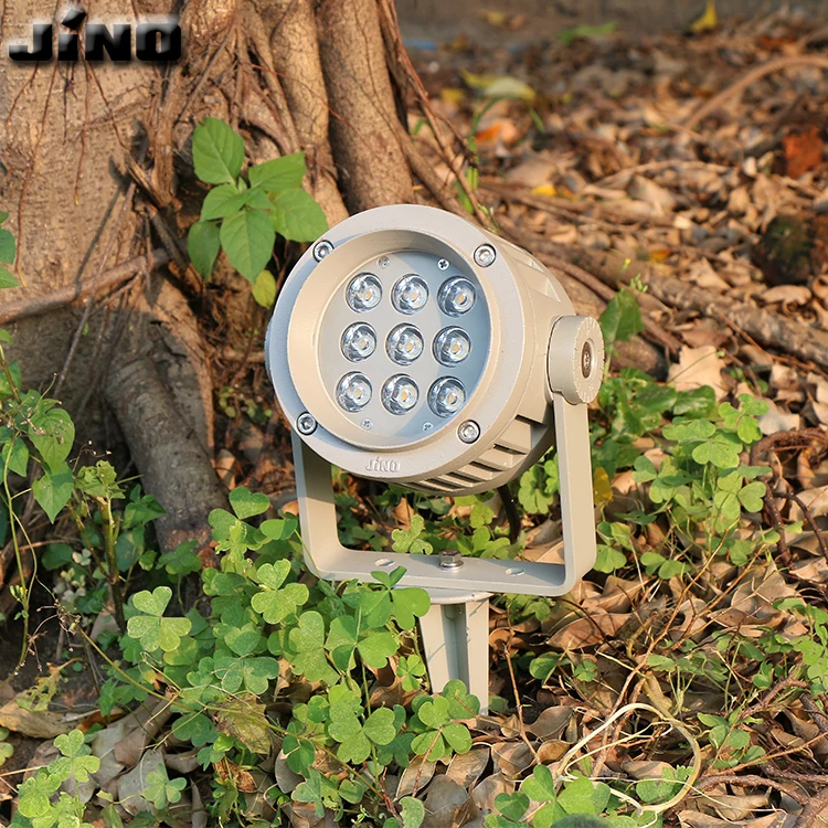 waterproof landscape exterior ip65 110 220 volt 1500lm 15 w - 30w dmx 512 rgb spotlight outdoor garden pin spot light