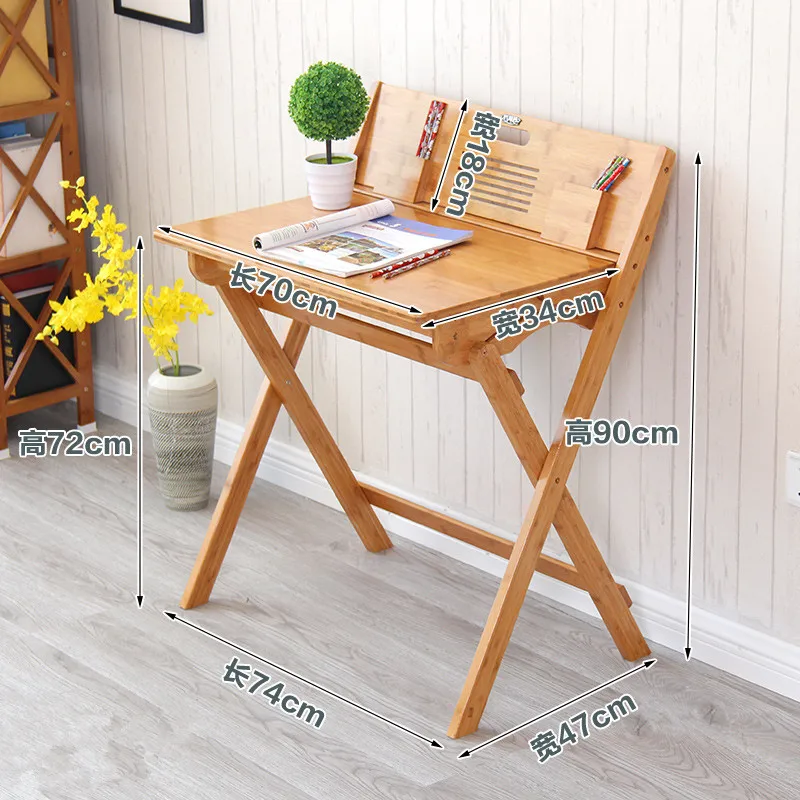 Durable and Enviroment Friendly Bamboo Foldable Study Table and Chair Set for Kids