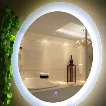 Delhi Round Illuminated Led Bathroom Mirror Custom Size Variants