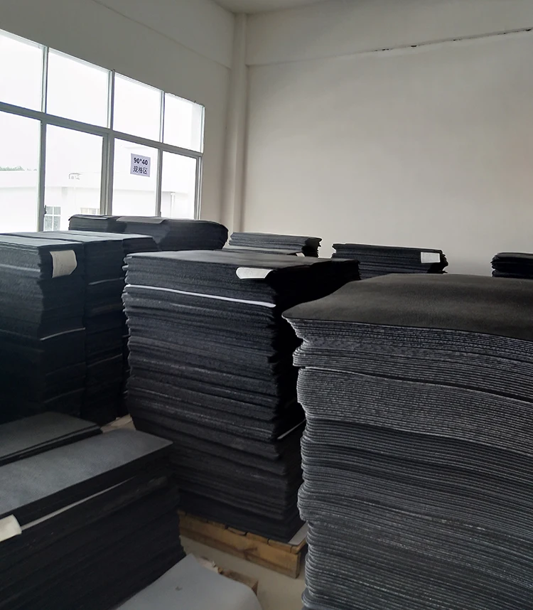 Widely Used Thin Black Rubber Mat Roll Anti Slip Soft Natural Rubber