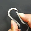 Personalised Gifts Quick Release Titanium Keychain Carabiner Snap Hook Key Split ring