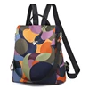 2019 fashion printed waterpoof nylon anti theft back pack for girls