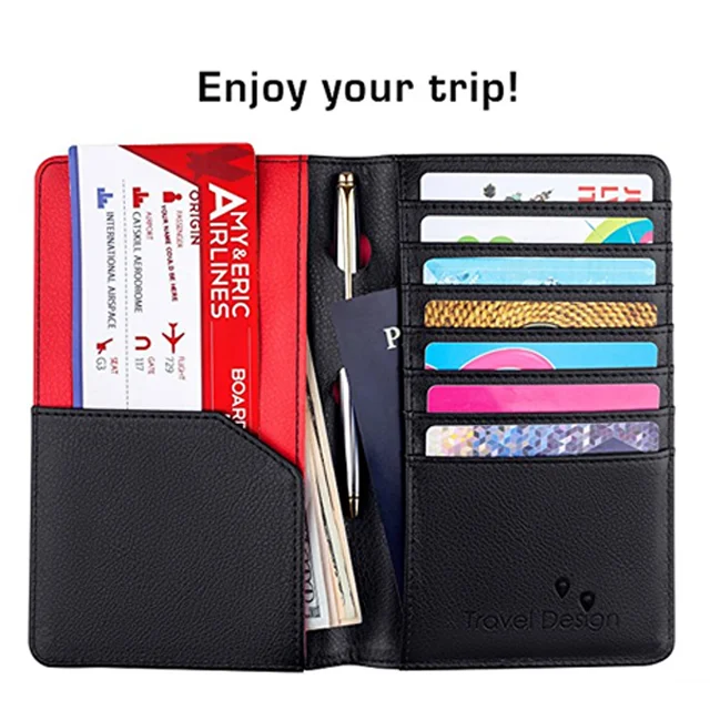 Custom Traveling Slim Soft Lightweight Card Ticket Holder Wallet For
