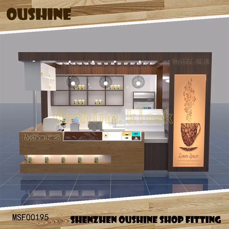 Professional Beverage Kiosk Design Bubble Tea Showcase/coffee Display ...