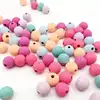 Lasted Design Premium Material Thread Round Assorted Color Beads wooden articles