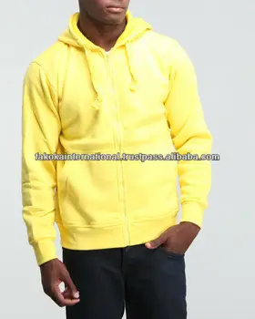 yellow zip hoodie men's