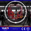 2/4/6 Persons Fun Fair Rotation 3D Space Ring Ride Human Gyroscope Rides for Sale