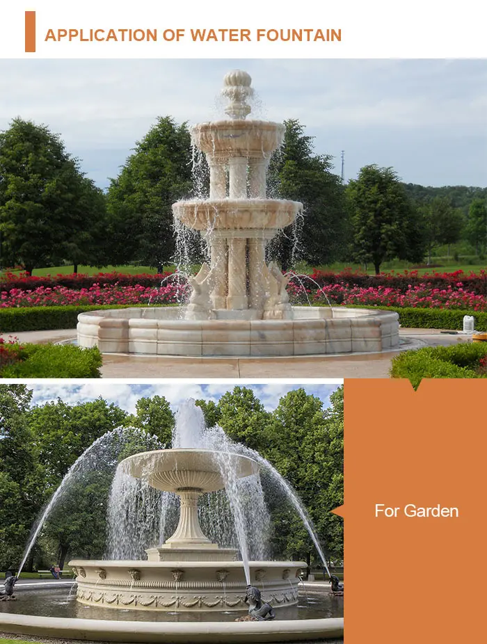 marble water fountain for garden