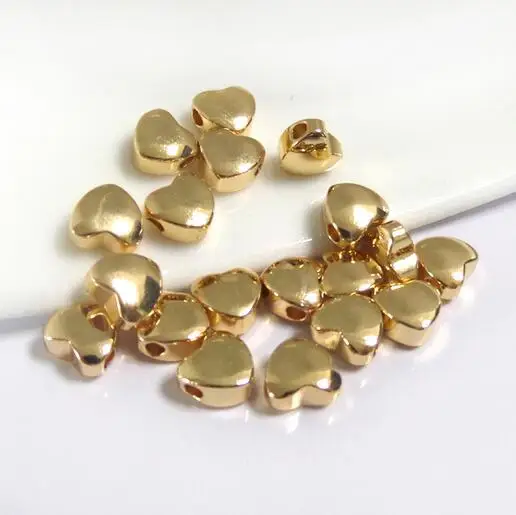 High Quality Bulk Brass Spacer Beads 24k Gold Plated Metal Beads For