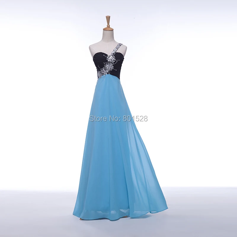 cheap long blue dress