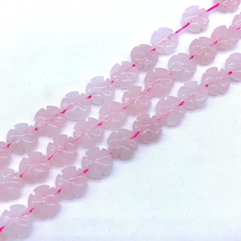 13 Inches Natural Rose Quartz Flower Carved Beads Strand NE-96E206 Details about   164.00 Cts 