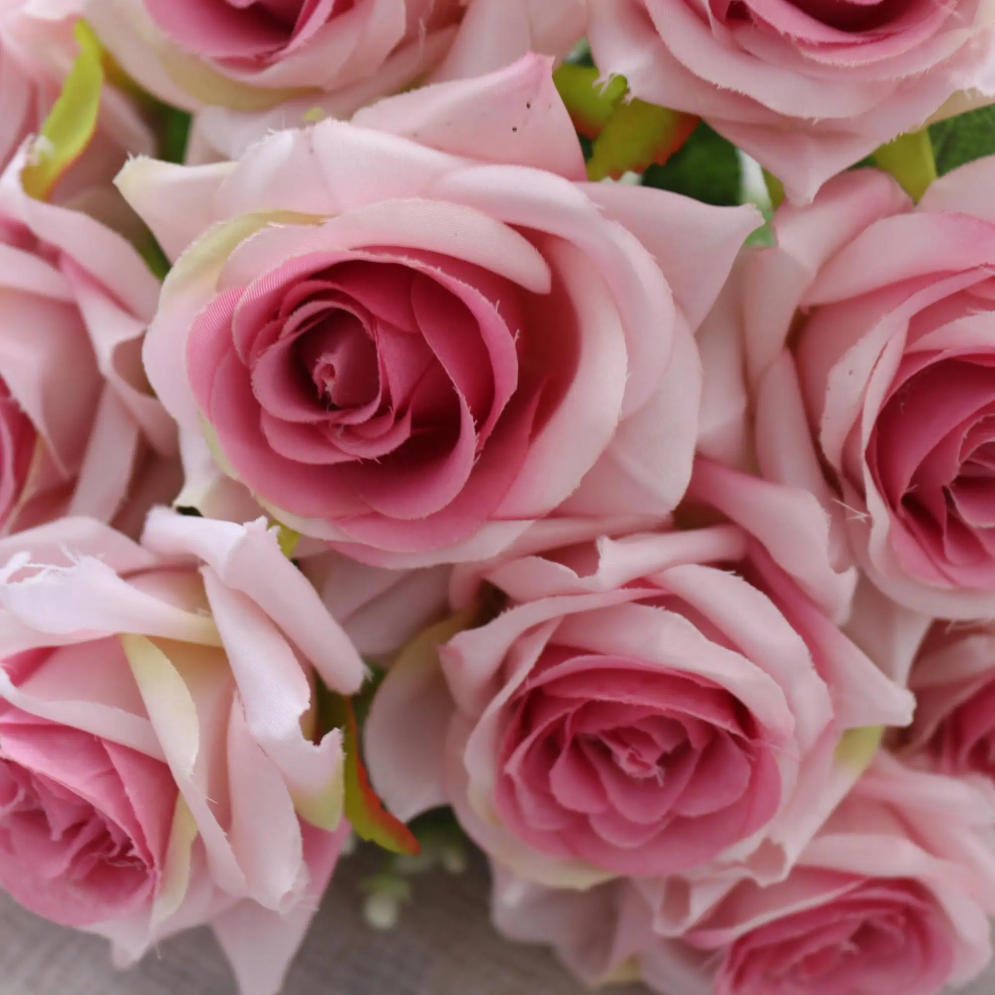 artificial flower rose 12 heads fake silk rose bouquets