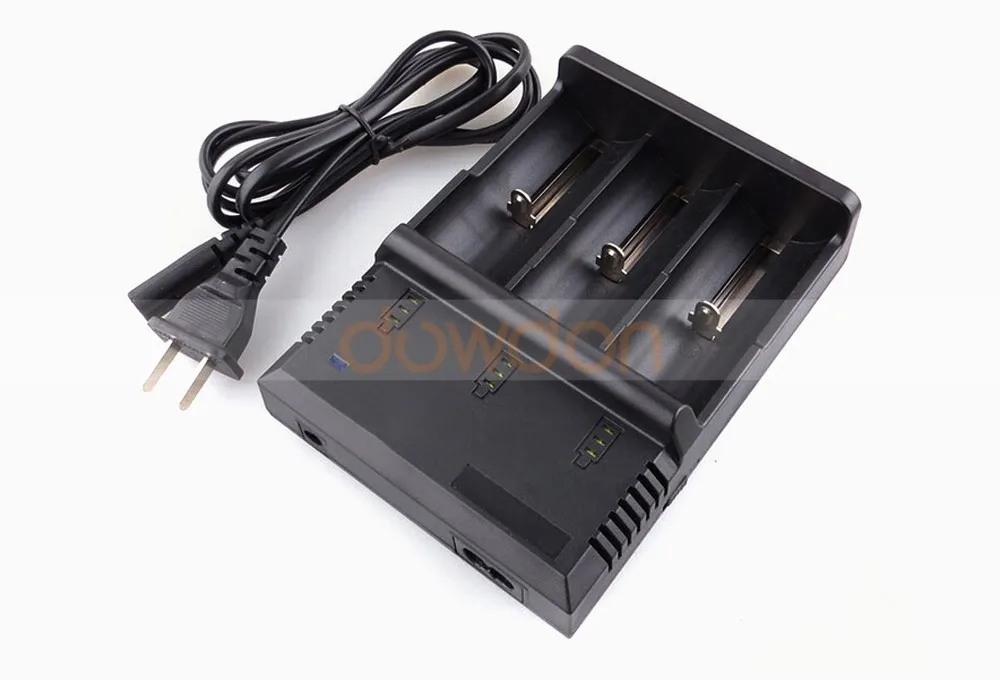 2 3 Aa Rechargeable Charger 3 Slot 18650 26650 Liion Battery Charger